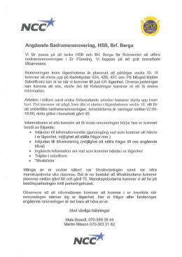 NCC info stambyte
