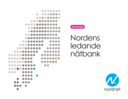 Nordens ledande nätbank