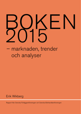Boken 2015 - Svenska Bokhandlareföreningen
