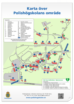 Karta över Polishögskolans område