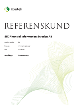 SIX Financial Information Sweden AB