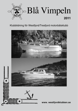 Blå Vimpeln 2011 - Westfjord Tresfjord Motorbåtsklubb