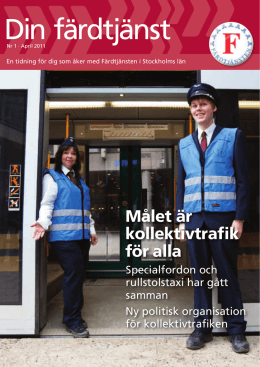 April 2011 (pdf) - Färdtjänsten
