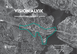 Vision Alvik - Stockholm växer