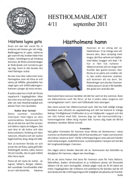 Hestholmabladet nr 4 2011 (PDF)