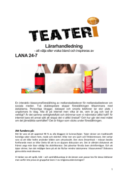 Lärarhandledning LANA 24-7