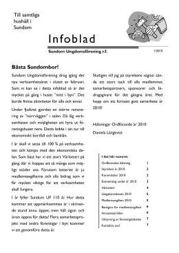Infoblad april 2010 - Sundom Ungdomsförening rf