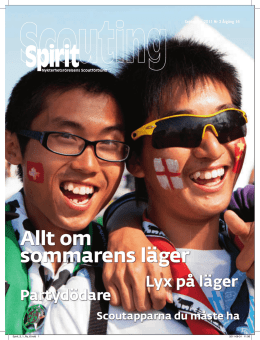 Scouting Spirit nr 3 2011 - Nykterhetsrörelsens Scoutförbund