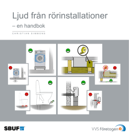 Ljud fr&aring;n r&ouml;rinstallationer