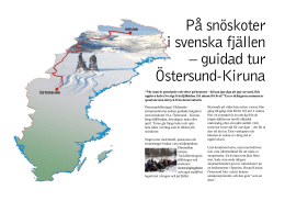 På snöskoter i svenska fjällen – guidad tur Östersund
