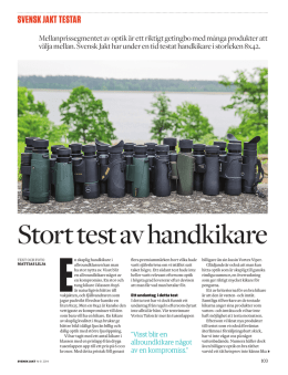 Svensk Jakt - test handkikare