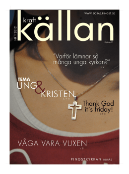 tema: Ung & kristen - Pingstkyrkan i Borås