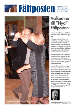 Fältposten nr3 2013.pdf - Bostadsrättsföreningen Fältöversten