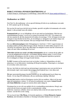 medlemsbrev 1/2013.pdf - Borgå svenska pensionärsförening