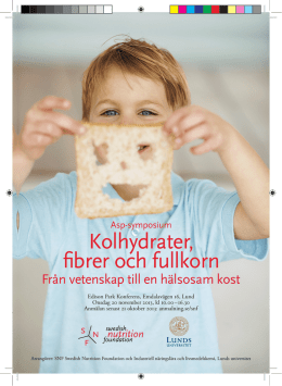 Program - SNF Swedish Nutrition Foundation