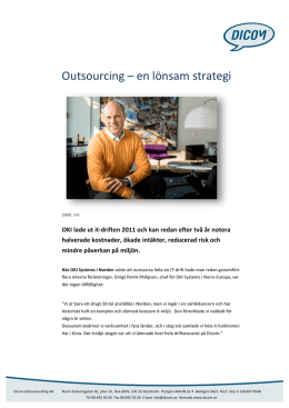 IT Outsourcing - En lönsam strategi