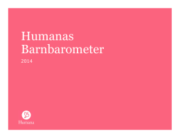 Rapport: Humanas Barnbarometer 2014