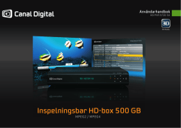 Inspelningsbar HD-box 500 GB