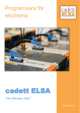 ELSA Huvudbroschyr 2011 STD (pdf) - Elektro-CAD