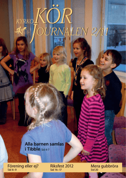 Nr 2/2011 - Sveriges Kyrkosångsförbund