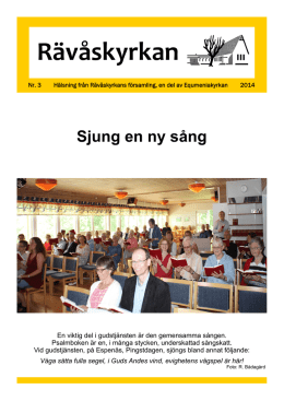 Sjung en ny sång - Rävåskyrkan Karlskoga