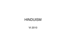 Hinduism föreläsning 1