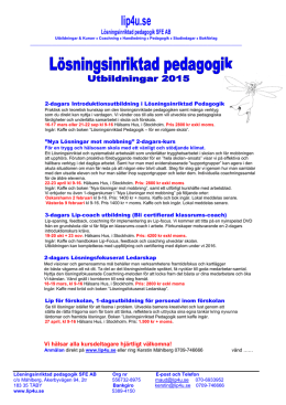 lip4u.se - Lösningsinriktad pedagogik