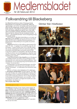 Medlemsblad nr 20 - Gamla Blackebergare