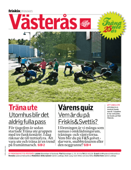 Nr 3 2012 - Friskis och Svettis Västerås