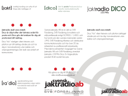 dico - Svensk Jaktradio AB