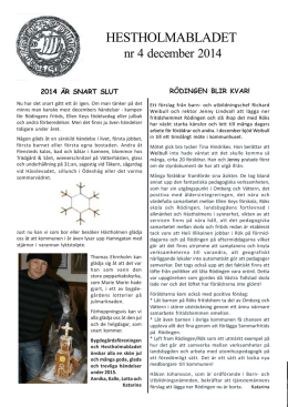 Hestholmabladet nr 4 2014 (PDF)