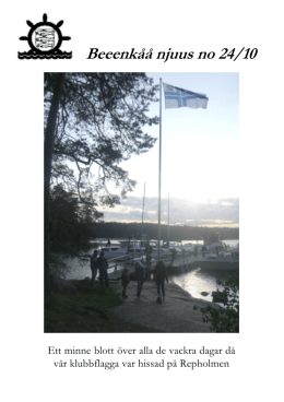 Beeenkåå njuus no 24/10 - Borgå Navigationsklubb rf.