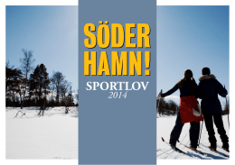 Sportlovsfolder 2014