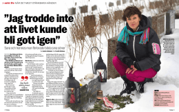 Aftonbladet helgbilaga - Sara DE - ork-idé