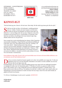 KONST-IGT - Göteborgs Konstförening