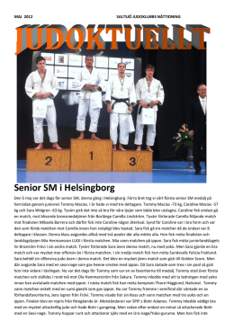 Nummer 5 2012 - saltsjö judo