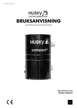 Compact² - Husky centraldammsugare