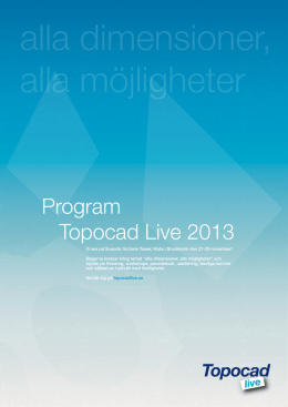 Program Topocad Live 2013