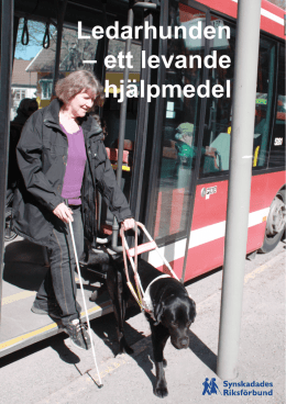 Ledarhunden &ndash; ett levande hj&auml;lpmedel