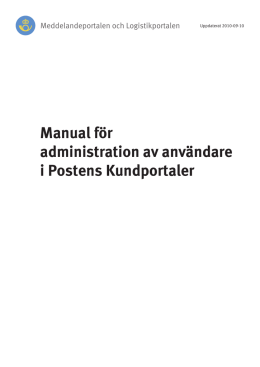 Manual för administratörer