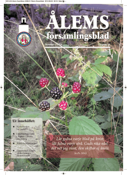 &Aring;lems f&ouml;rsamlingsblad nr 3 2014
