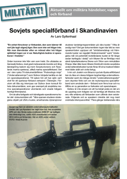 Sovjets specialförband i Skandinavien