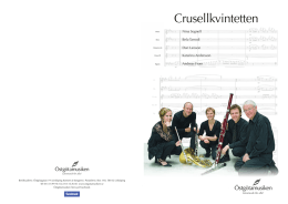Klicka här för att läsa mer om Crusellkvintetten!