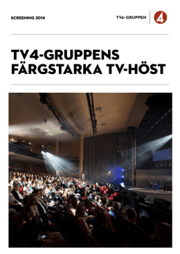 TV4-Gruppens färgstarka TV-höst