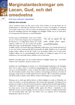 Marginalanteckningar om Lacan, Gud, och det omedvetna (PDF)
