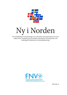 FNV Ny i Nordensvensk 11juni13