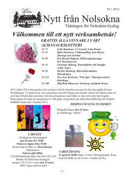 Nolsoknabladet 1 2014