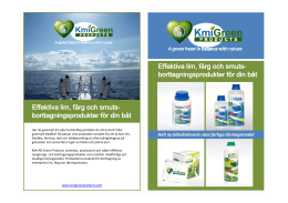 Båtvårdsprodukter KMI Green Products (pdf)
