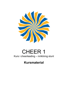 Kurskompendium_Cheer 1,pdf - Svenska Cheerleadingförbundet