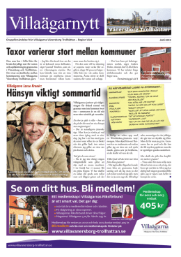 Du kan även läsa senaste numret av Villaägarnytt som pdf-fil